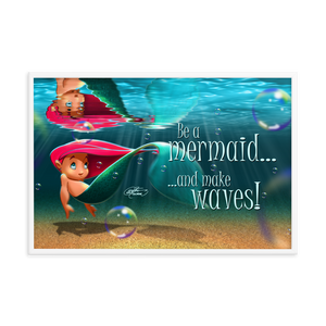 Framed Mermaid Poster