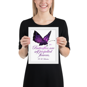 Framed Purple Butterfly Poster