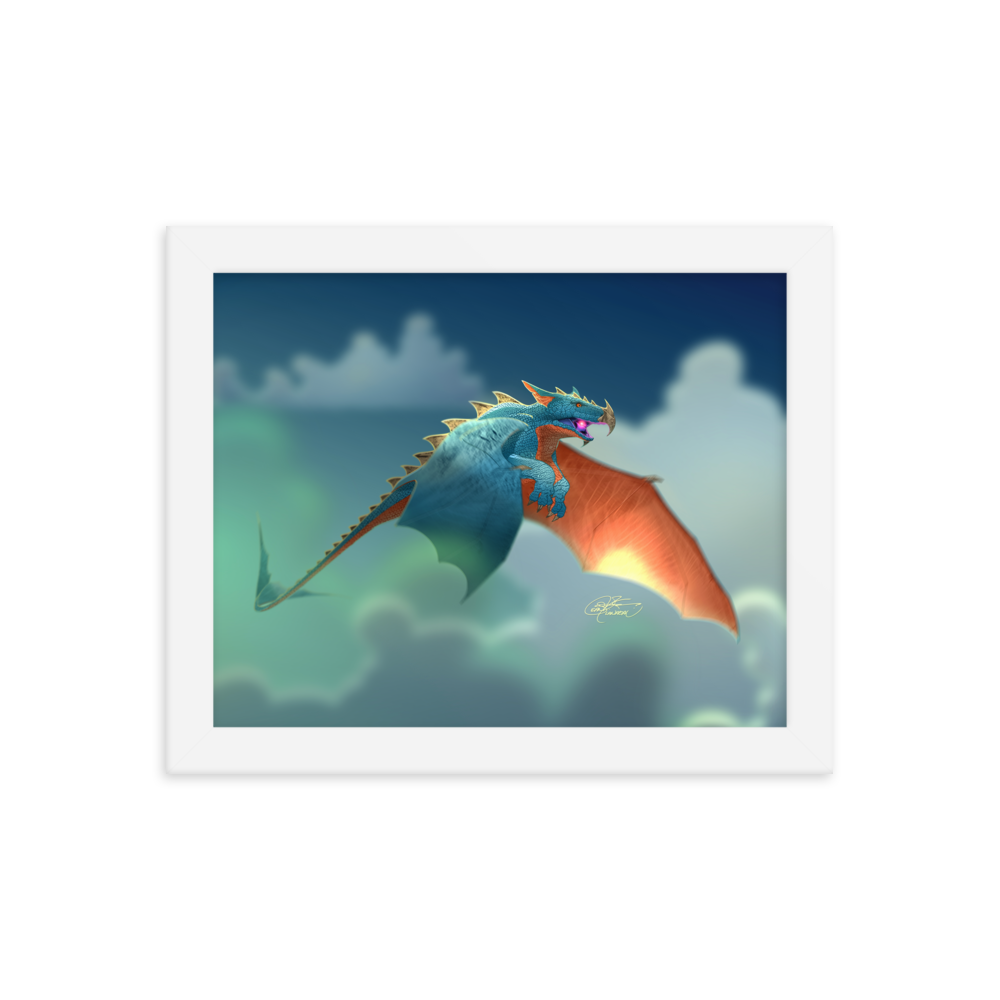 Framed Dragon Poster