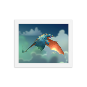 Framed Dragon Poster