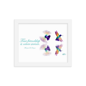 Framed Hummingbirds Poster