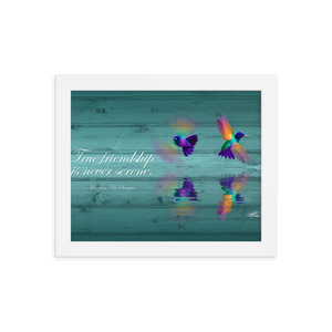 Framed Hummingbirds Poster