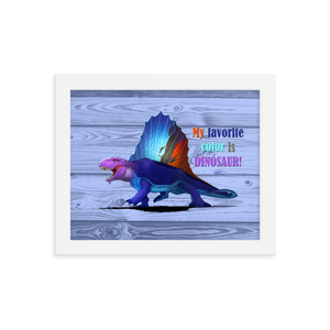 Framed Dimetrodon Poster