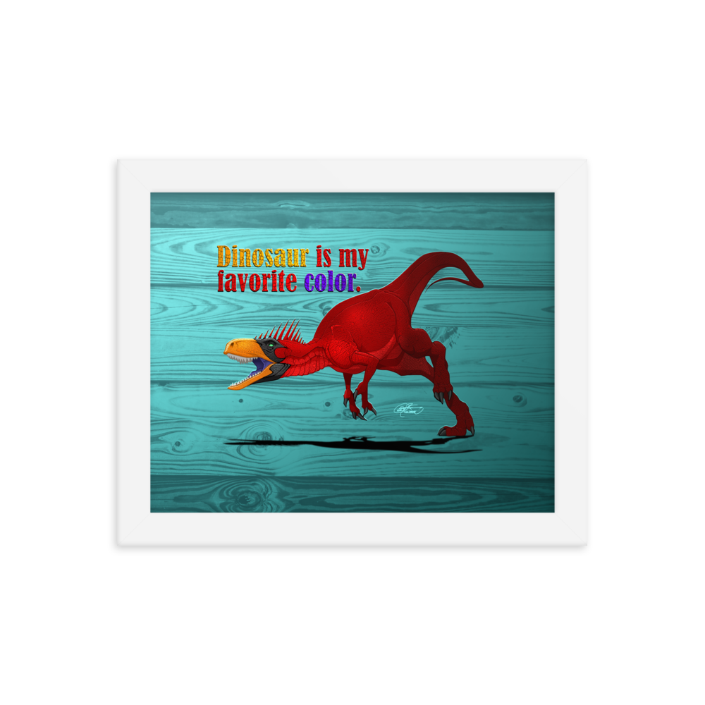 Framed Herrerasaurus Poster