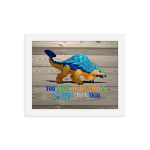 Framed Ankylosaurus Poster