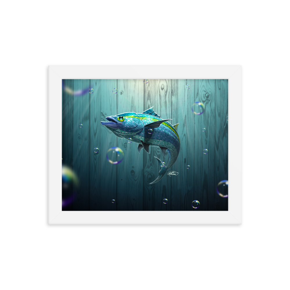 Framed Tropical Fish Poster