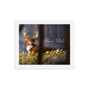Framed Fawn Lake Poster
