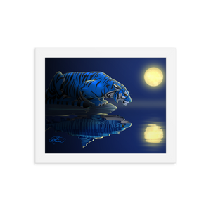 Framed Tiger/Shark Poster
