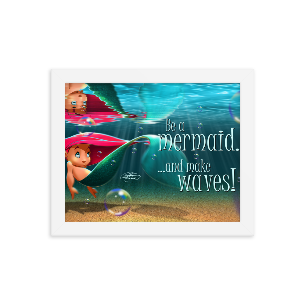 Framed Mermaid Poster