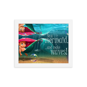 Framed Mermaid Poster