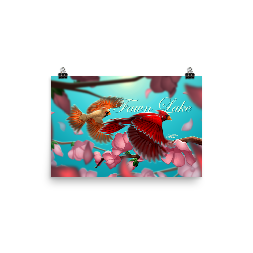 Fawn Lake Cardinals Poster