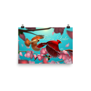 Fawn Lake Cardinals Poster