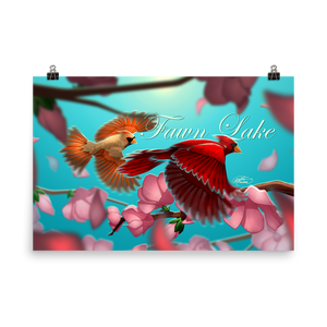 Fawn Lake Cardinals Poster