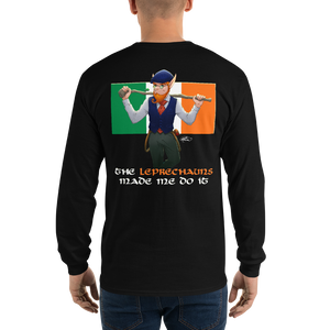 Long Sleeve Ireland Leprechaun Men's T-Shirt