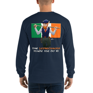 Long Sleeve Ireland Leprechaun Men's T-Shirt