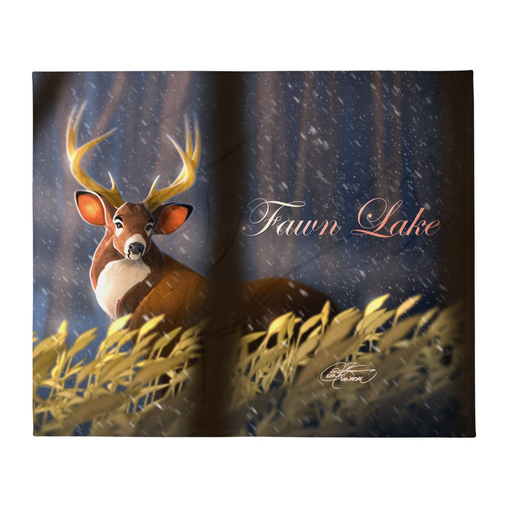 Fawn Lake Throw Blanket