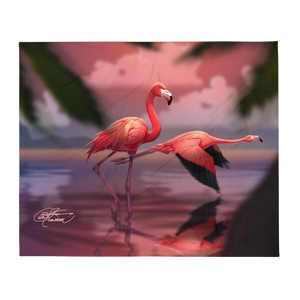 Flamingo's Throw Blanket
