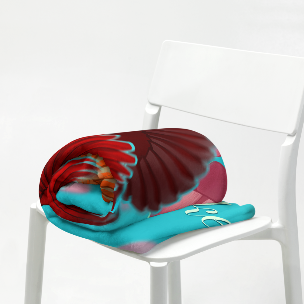 Fawn Lake Cardinals Throw Blanket