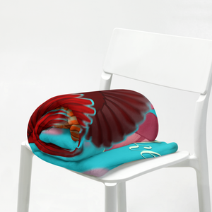 Fawn Lake Cardinals Throw Blanket