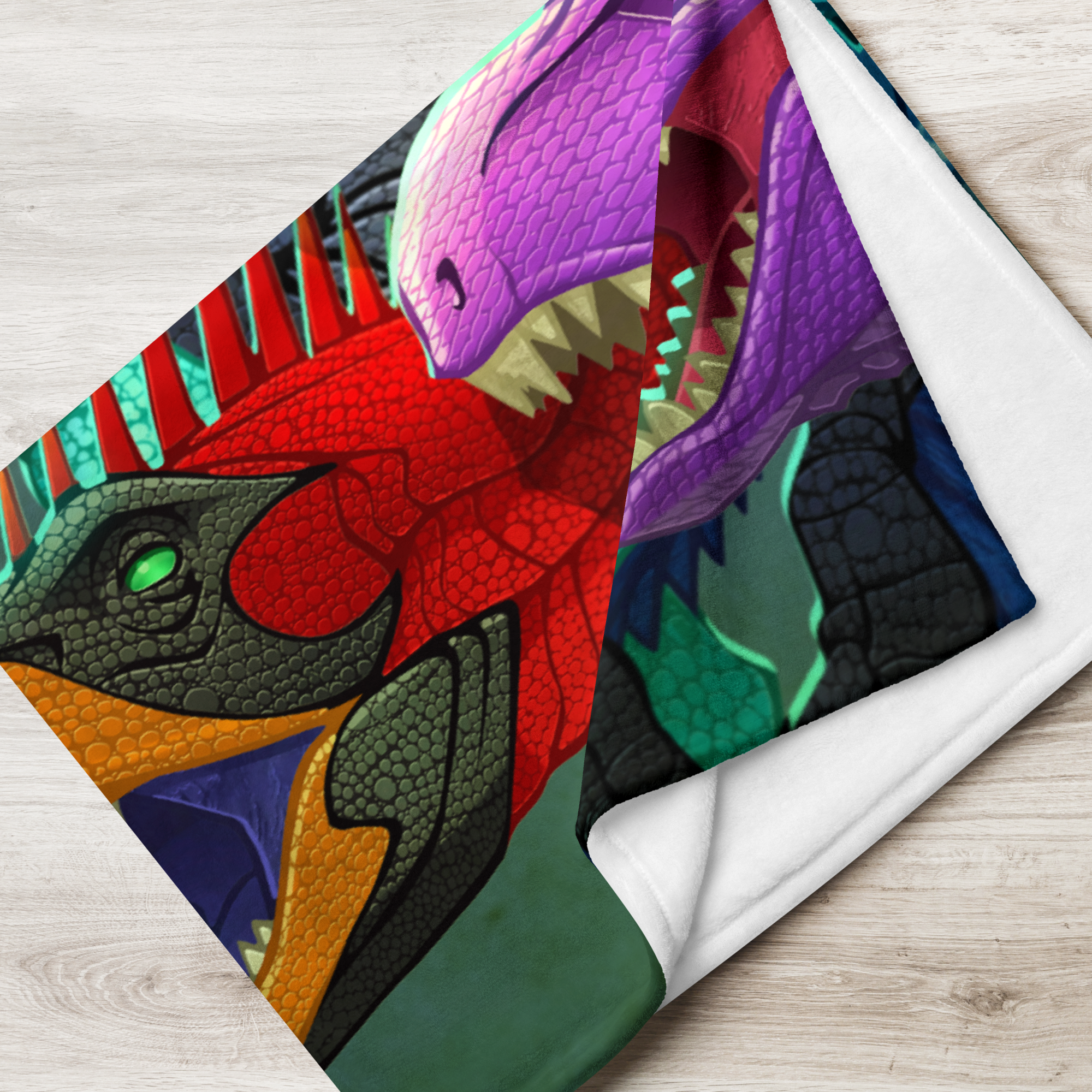 Dinosaur's vs Dinosaur's Throw Blanket