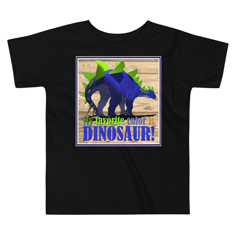 Toddler Short Sleeve Stegosaurus Tee