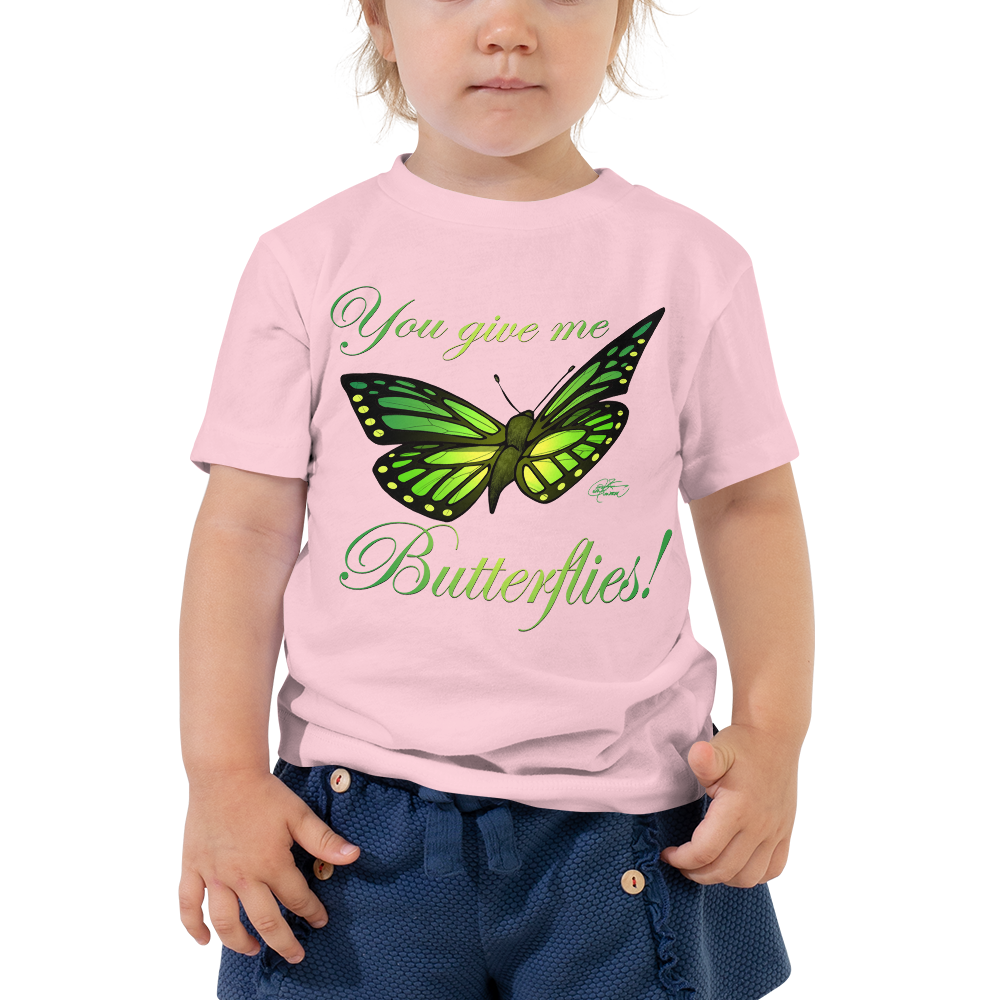 Toddler Short Sleeve Butterfly Tee