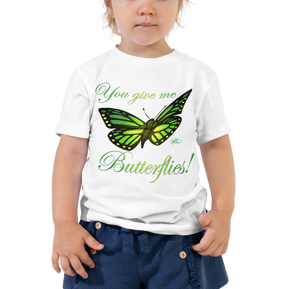 Toddler Short Sleeve Butterfly Tee