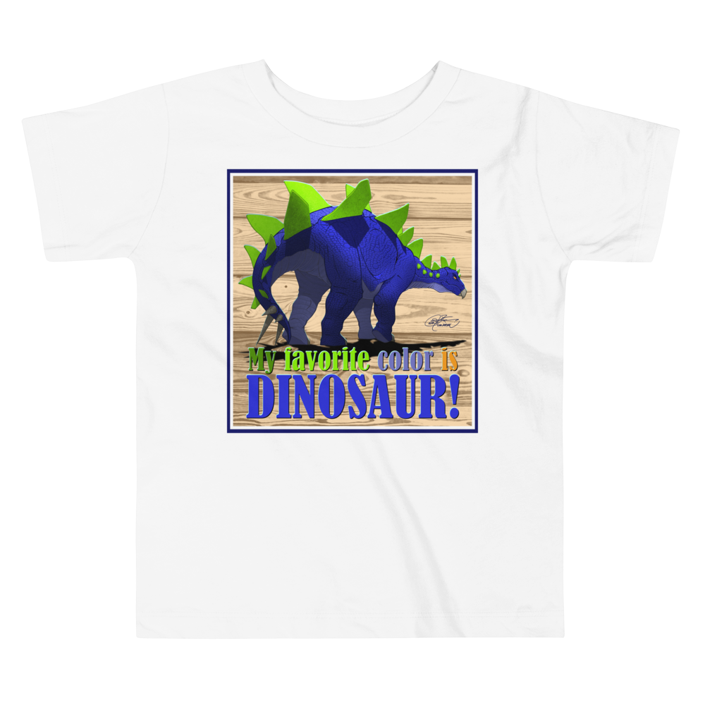 Toddler Short Sleeve Stegosaurus Tee