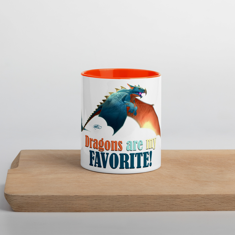 Dragon Mug with Color Inside