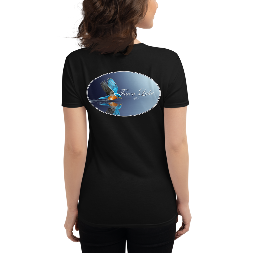 Women's Short Sleeve Fawn Lake Bluebird T-shirt