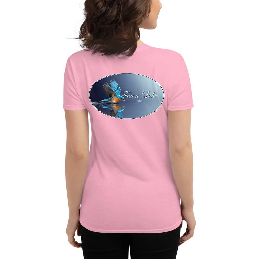 Women's Short Sleeve Fawn Lake Bluebird T-shirt