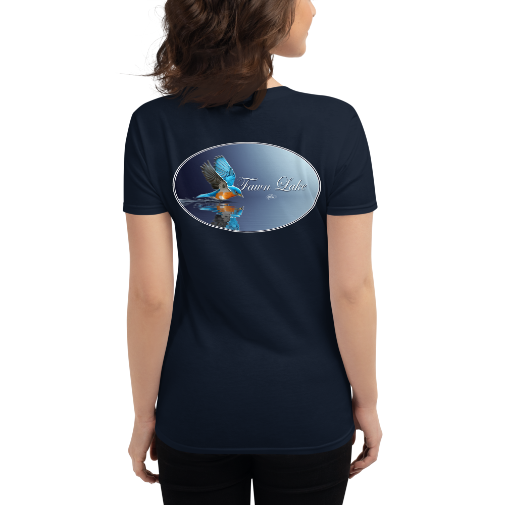 Women's Short Sleeve Fawn Lake Bluebird T-shirt