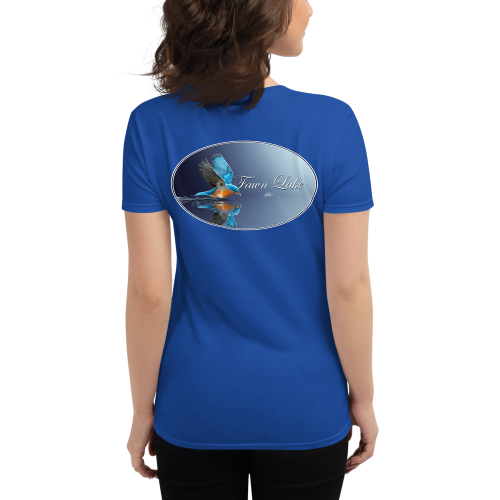 Women's Short Sleeve Fawn Lake Bluebird T-shirt