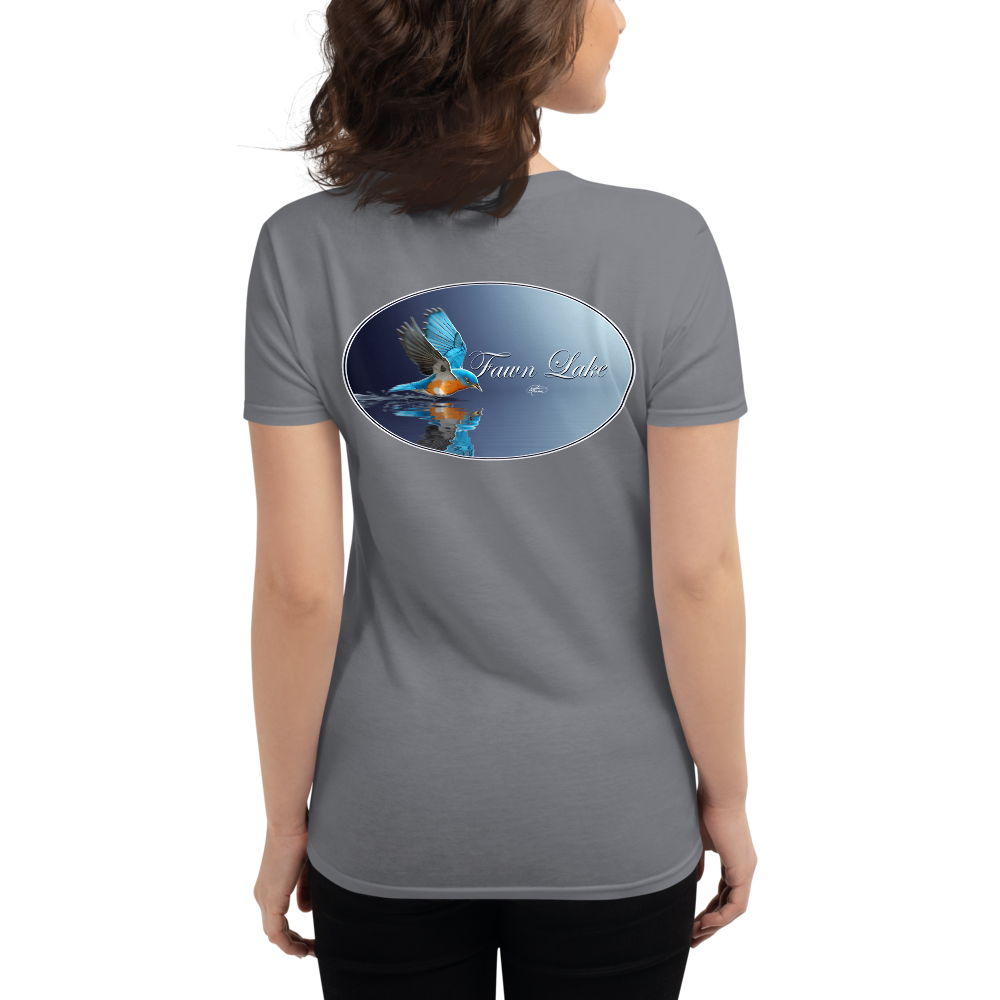 Women's Short Sleeve Fawn Lake Bluebird T-shirt
