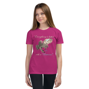 Youth Short Sleeve Unicorn Pegasus T-Shirt