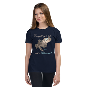 Youth Short Sleeve Unicorn Pegasus T-Shirt